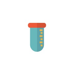 test tube laboratory equipment vector icon science
