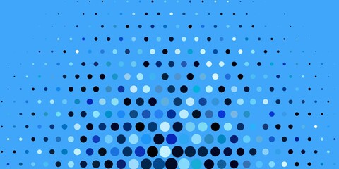 Dark BLUE vector layout with circle shapes. Modern abstract illustration with colorful circle shapes. Pattern for websites.