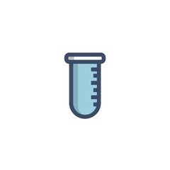 test tube laboratory equipment vector icon science