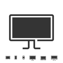 tv television vector icon screen for movies website and graphic design icon