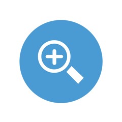 zoom in magnifying glass vector icon