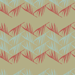 Hipster Tropical Vector Seamless Pattern. Nice Summer Fabrics. Feather Dandelion Banana Leaves Monstera 