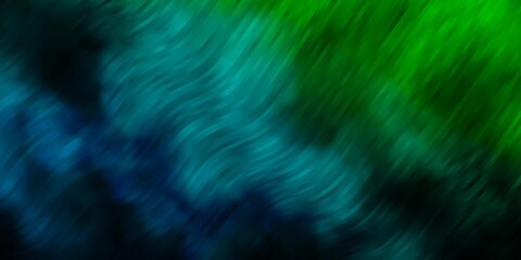 Fototapeta premium Light Blue, Green vector texture with wry lines. Colorful illustration in abstract style with bent lines. Pattern for commercials, ads.