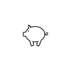 Pig icon vector
