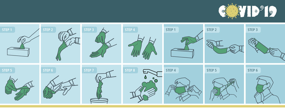 Illustration Of Coronavirus Covid'19 Guidelines