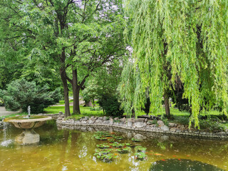 Fototapeta na wymiar Tsar Simeon Garden in City of Plovdiv, Bulgaria