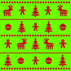 christmas icons pattern 