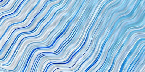 Obraz premium Light BLUE vector layout with circular arc. Colorful illustration, which consists of curves. Pattern for business booklets, leaflets