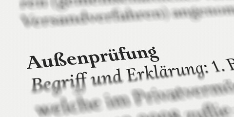Außenprüfung, steuerliche Prüfung