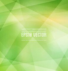 Colorful vector geometric polygonal background, green 
