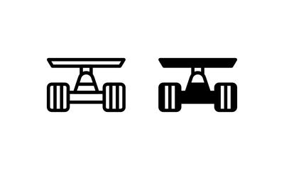 Car Racing Competition Formula 1 One Icon, Logo, Vector