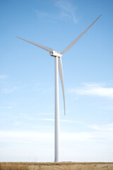 wind turbine of blue sky
