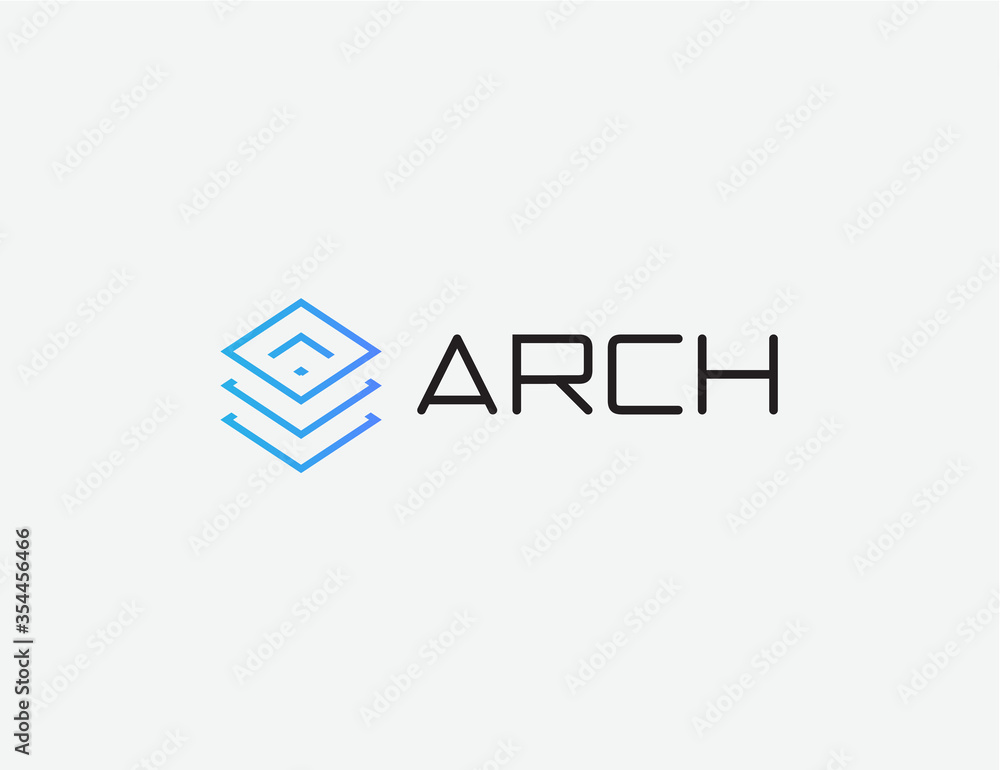 Aufkleber Data center logo. Database hosting emblem. Digital files cloud storage icon. Software,hardware backup server sign. Isolated IT industry element vector illustration. Geometric symbol outline.