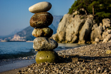 stones on the beach