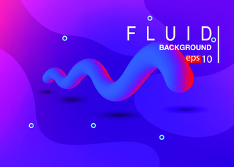 Abstract gradients fluid 3D sound wave