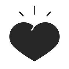 Obraz premium donation charity volunteer help social heart love silhouette style icon