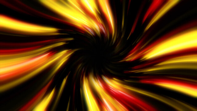 Abstract creative spaceship, light speed animation behind stars. Universe, cosmos concept.