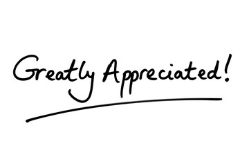 Greatly Appreciated!