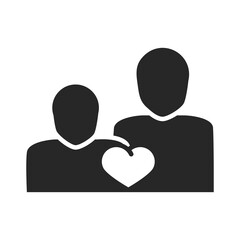 donation charity volunteer help social people heart community silhouette style icon