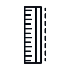 Obraz premium math education school science tool measure ruler geometry line and style icon