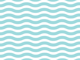 Turquoise or light blue wavy pattern simple