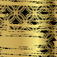 black gold geometric japanese chinese design sketch ink paint style texture modern design