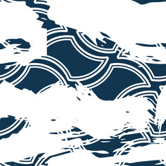 geometric japanese chinese design sketch ink paint style texture modern design