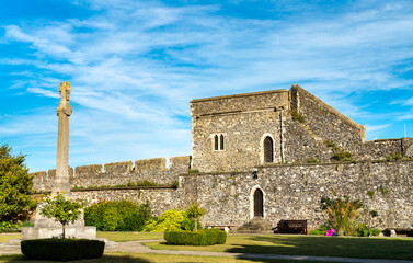 Fototapeta na wymiar Defensive city walls of Canterbury in Kent, England
