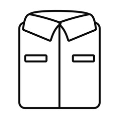 bent shirt icon, line style