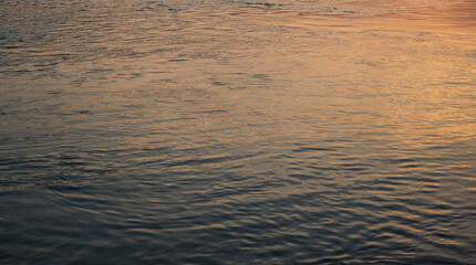 surface water in the sunset time background