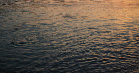 surface water in the sunset time background