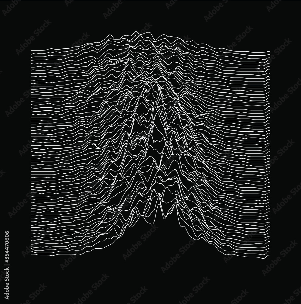 Poster Simplex noise. Parametric Generative glitch art and data visualization.