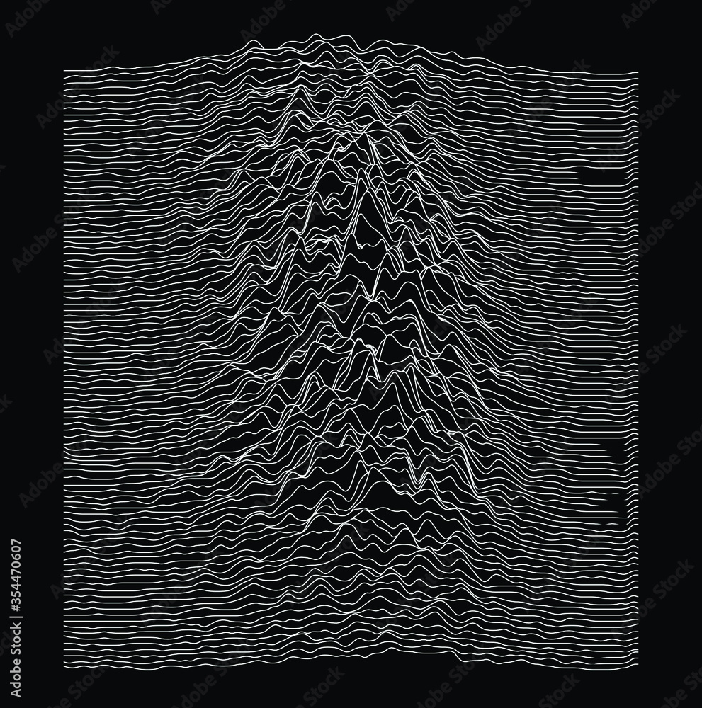 Poster Simplex noise. Parametric Generative glitch art and data visualization.