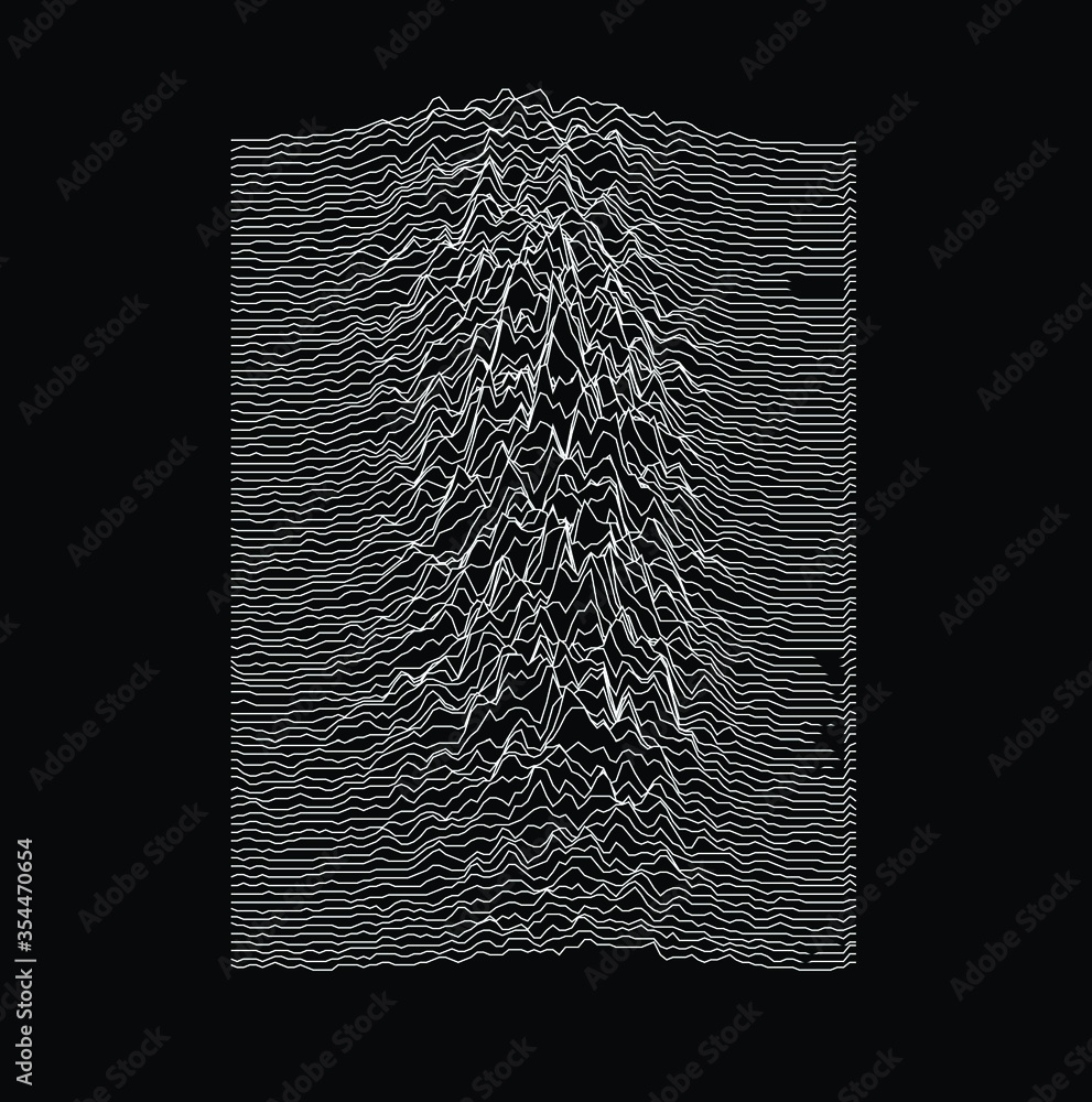 Poster Simplex noise. Parametric Generative glitch art and data visualization.
