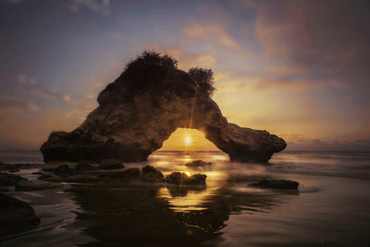 Love Arch rock at jama,Manabi,Ecuador