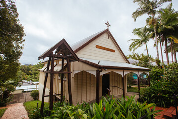 Fototapeta na wymiar Kuranda Township Church in Queensland Australia