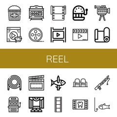 Set of reel icons