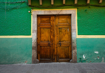 Old Rusty Mexican Colonial Door in Guanajuato Mexico.