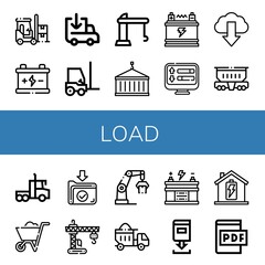 Set of load icons