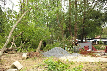 ความเสียหาย หลังพายุปลาบึกสงบ จังหวัดนครศรีธรรามราช 