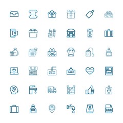 Editable 36 tag icons for web and mobile
