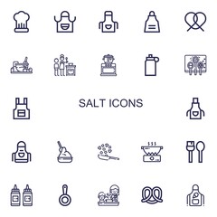 Editable 22 salt icons for web and mobile