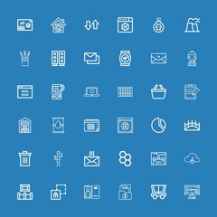 Editable 36 business icons for web and mobile