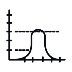 math education school science analysis graph line and style icon