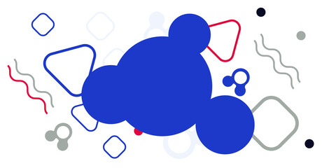 Memphis geometric shapes patterns. Memphis design elements. Retro funky graphic, 90s trends designs and vintage geometric print illustration element. Colorful memphis style backgrounds vector.