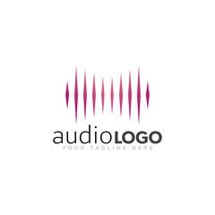 Sound Logo Concept Design Vector