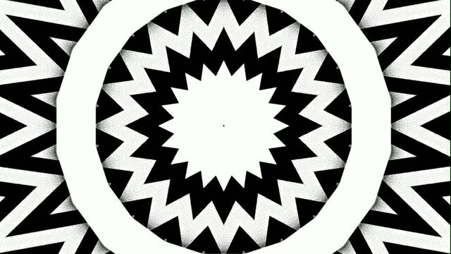 Effect of modifications of geometric shapes through a central circle