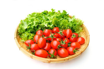 ミニトマトとレタス