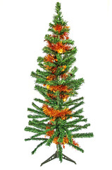 Conifer tree with decoration for Christmas eve