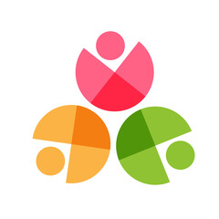 Community design inspiration vector template, Social relationship  and icon, Adoption care logo concept, Icon symbol